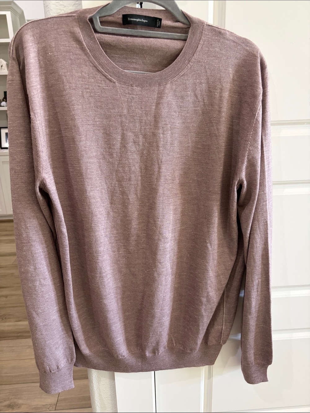 Men's Crewneck Sweater - Mauve Pink